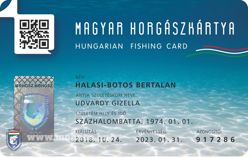 magyar horgászkártya